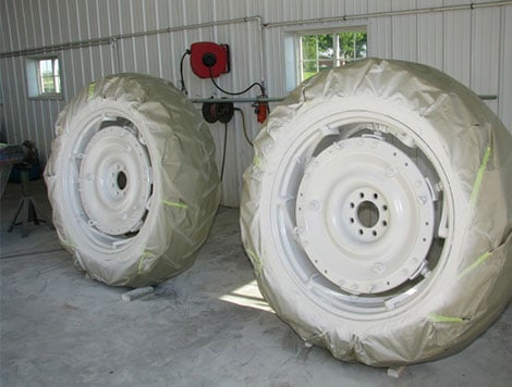 2 tires side by side